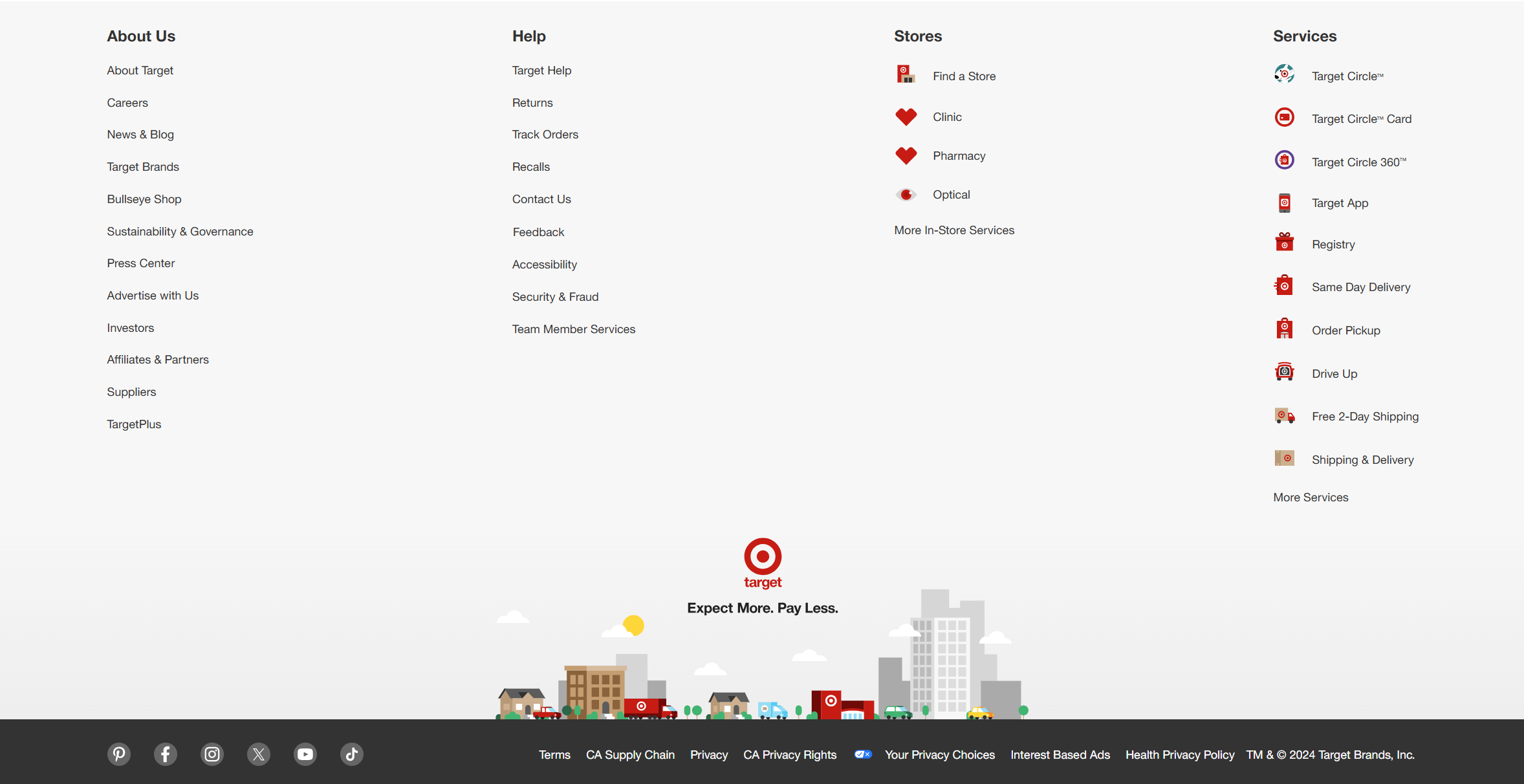 Target footer